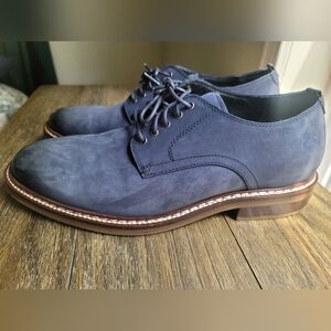 Cole Haan Navy Suede Derby Shoes
